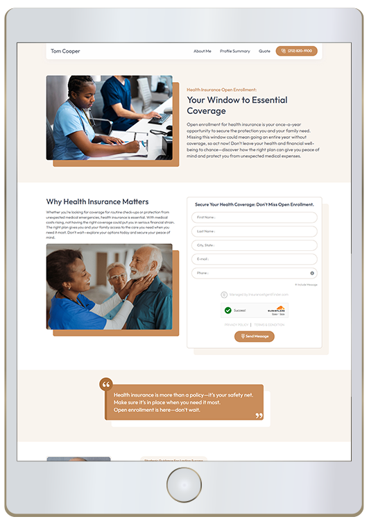 Personalized Landing Page